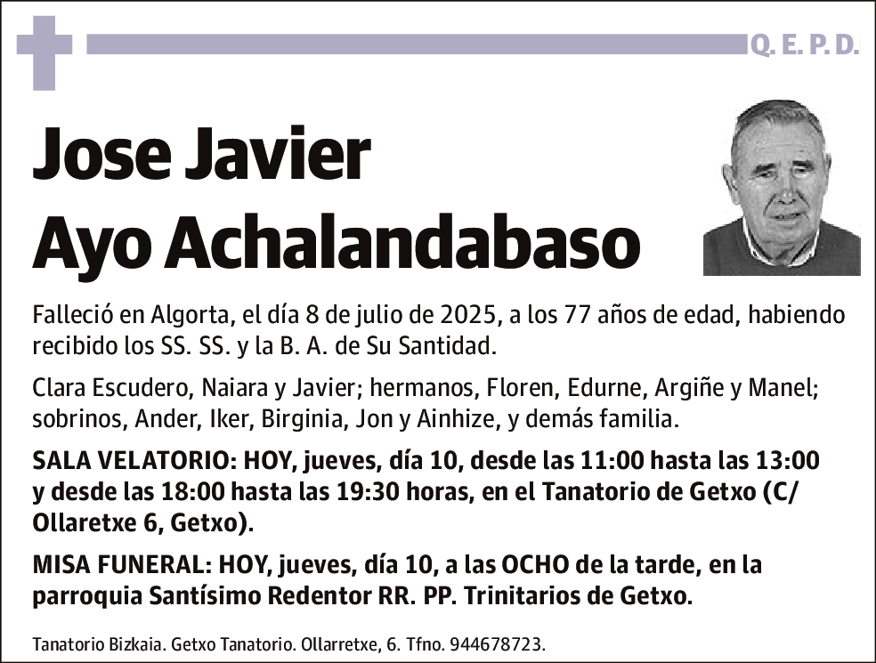 Jose Javier Ayo Achalandabaso
