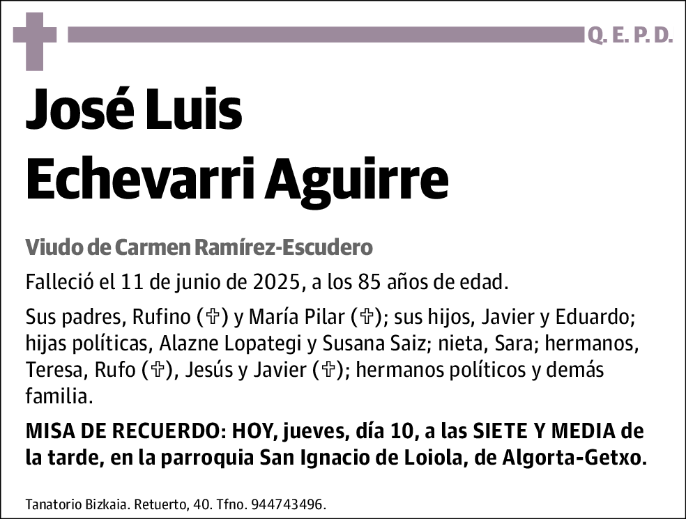 Jose Luis Echevarri Aguirre