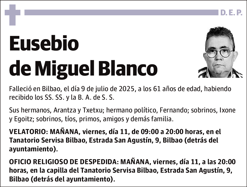 Eusebio De Miguel Blanco
