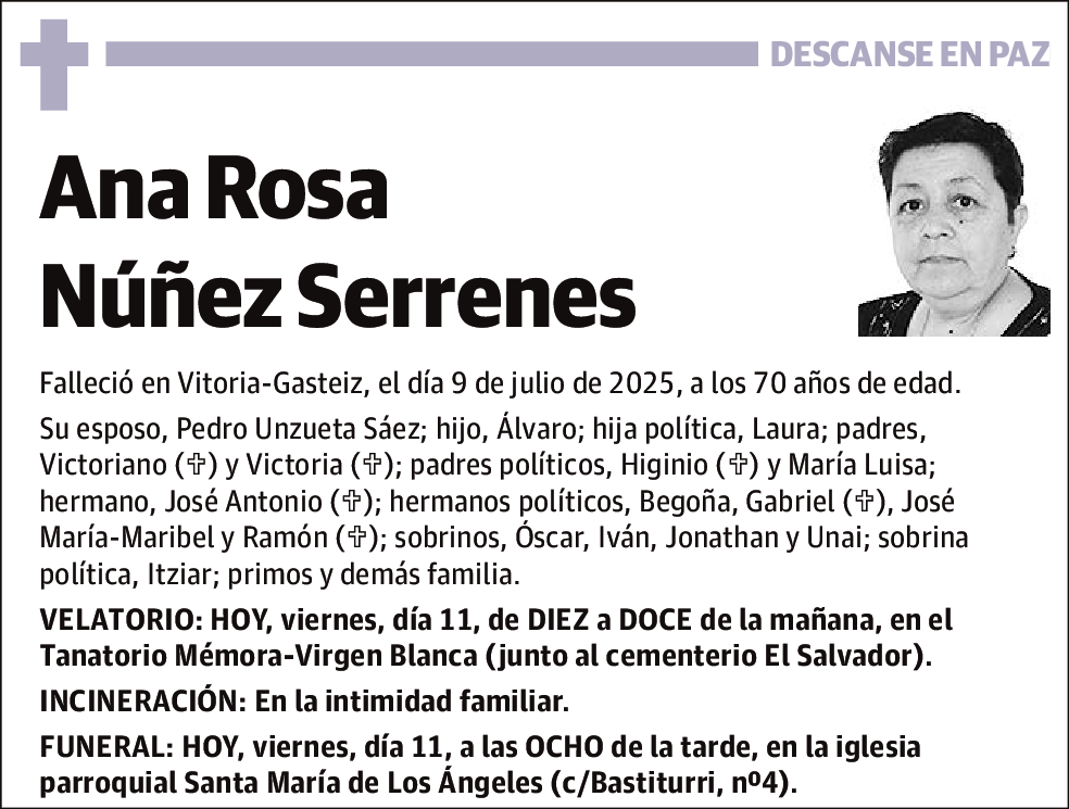 Ana Rosa Núñez Serrenes