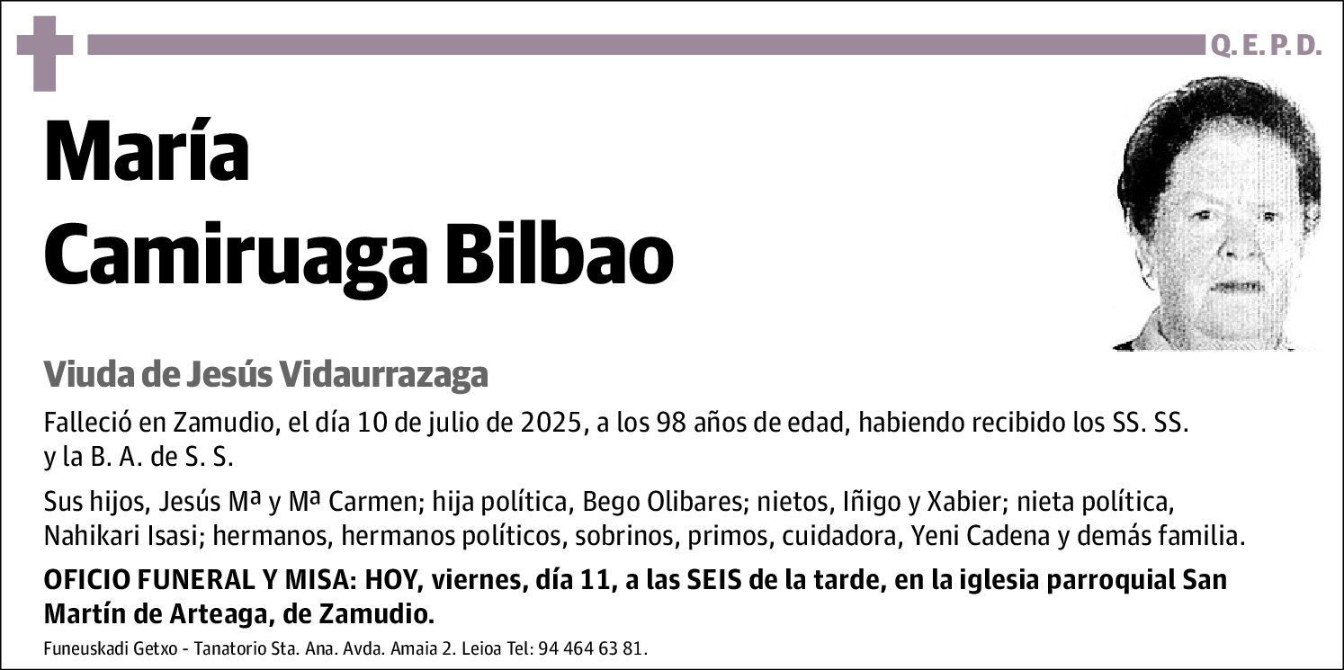 María Camiruaga Bilbao