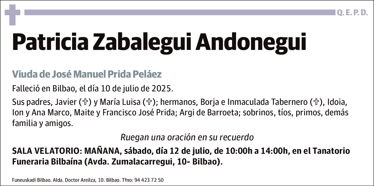 Patricia Rosa Zabalegui Andonegui