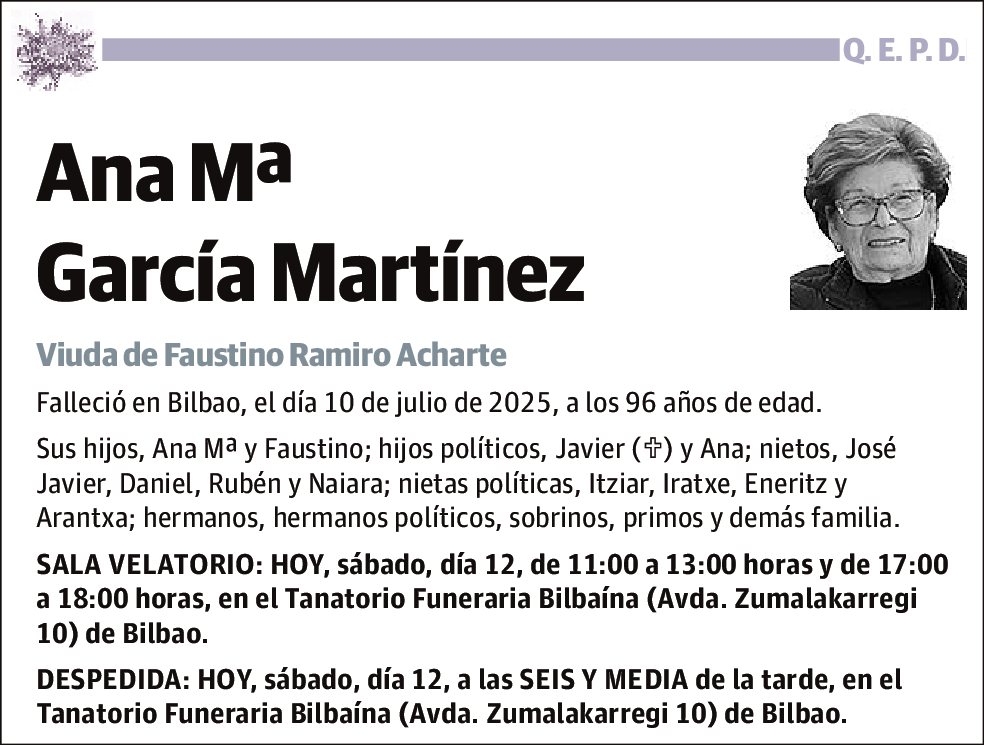 Ana Mº García Martínez