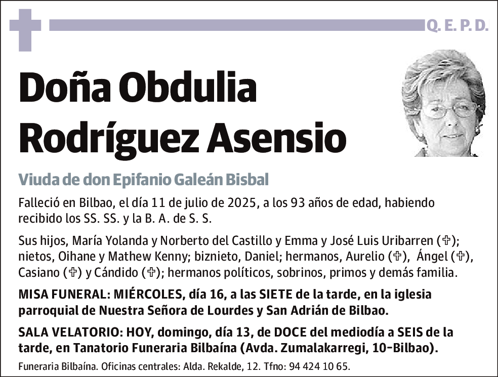 Obdulia Rodriguez Asensio