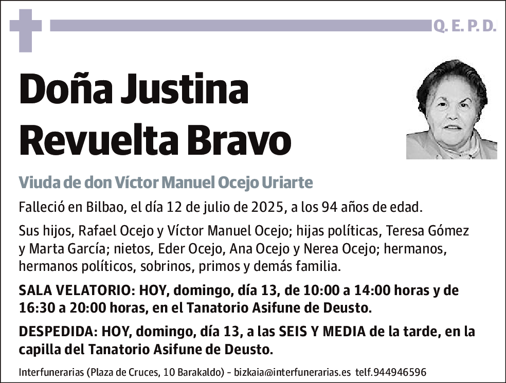 Justina Revuelta Bravo