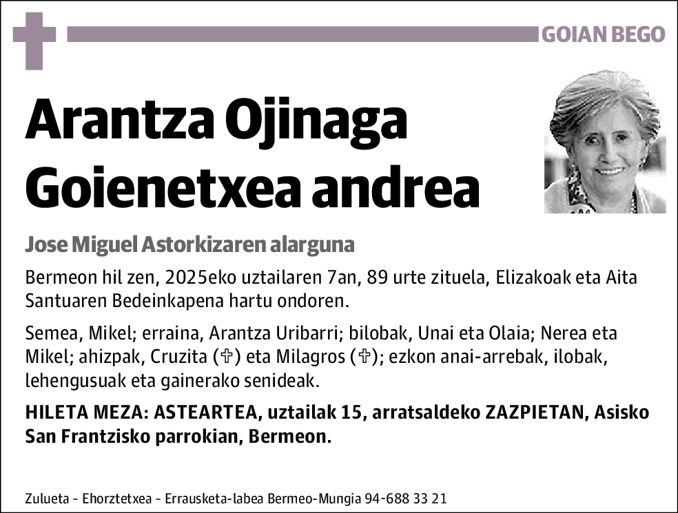 Arantza Ojinaga Goienetxea