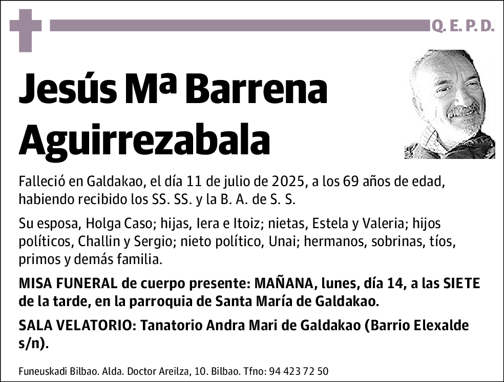 Jesús Mª Barrena Aguirrezabala