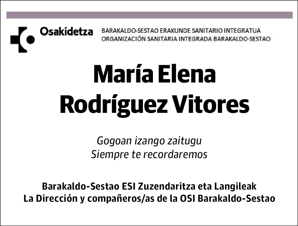 Maria Elena Rodriguez Vitores
