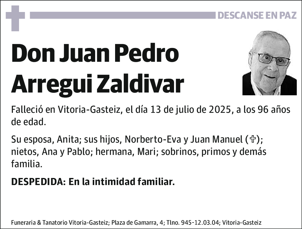 Juan Pedro Arregui Zaldivar