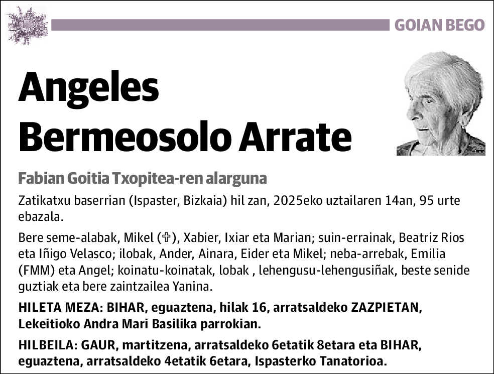 Angeles Bermeosolo Arrate