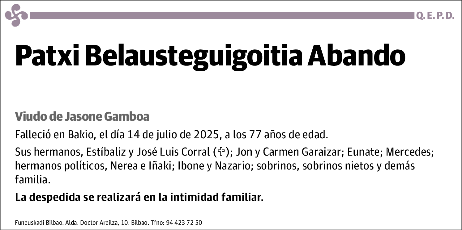 Patxi Belausteguigoitia Abando