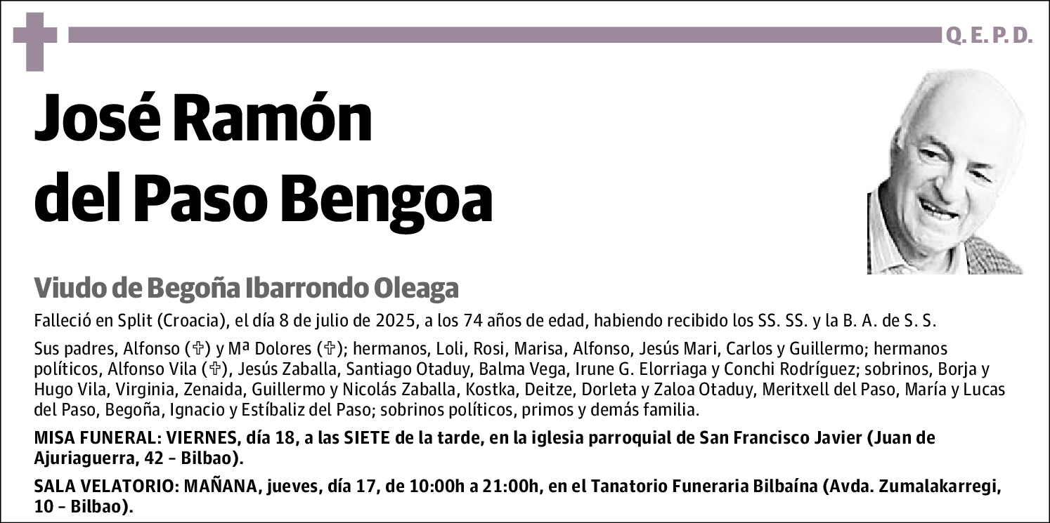 José Ramón del Paso Bengoa