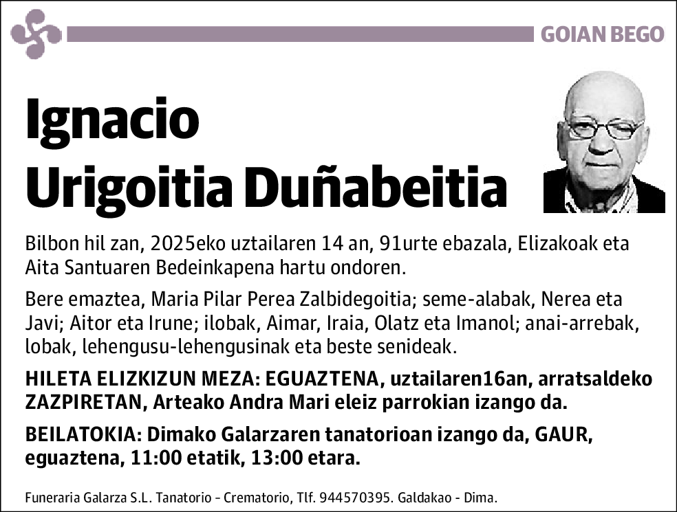 Ignacio Urigoitia Duñabeitia