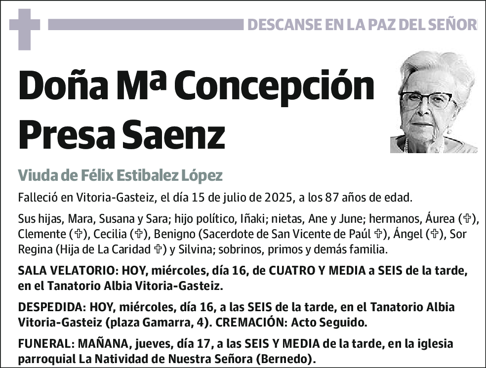 María Concepción Presa Saenz