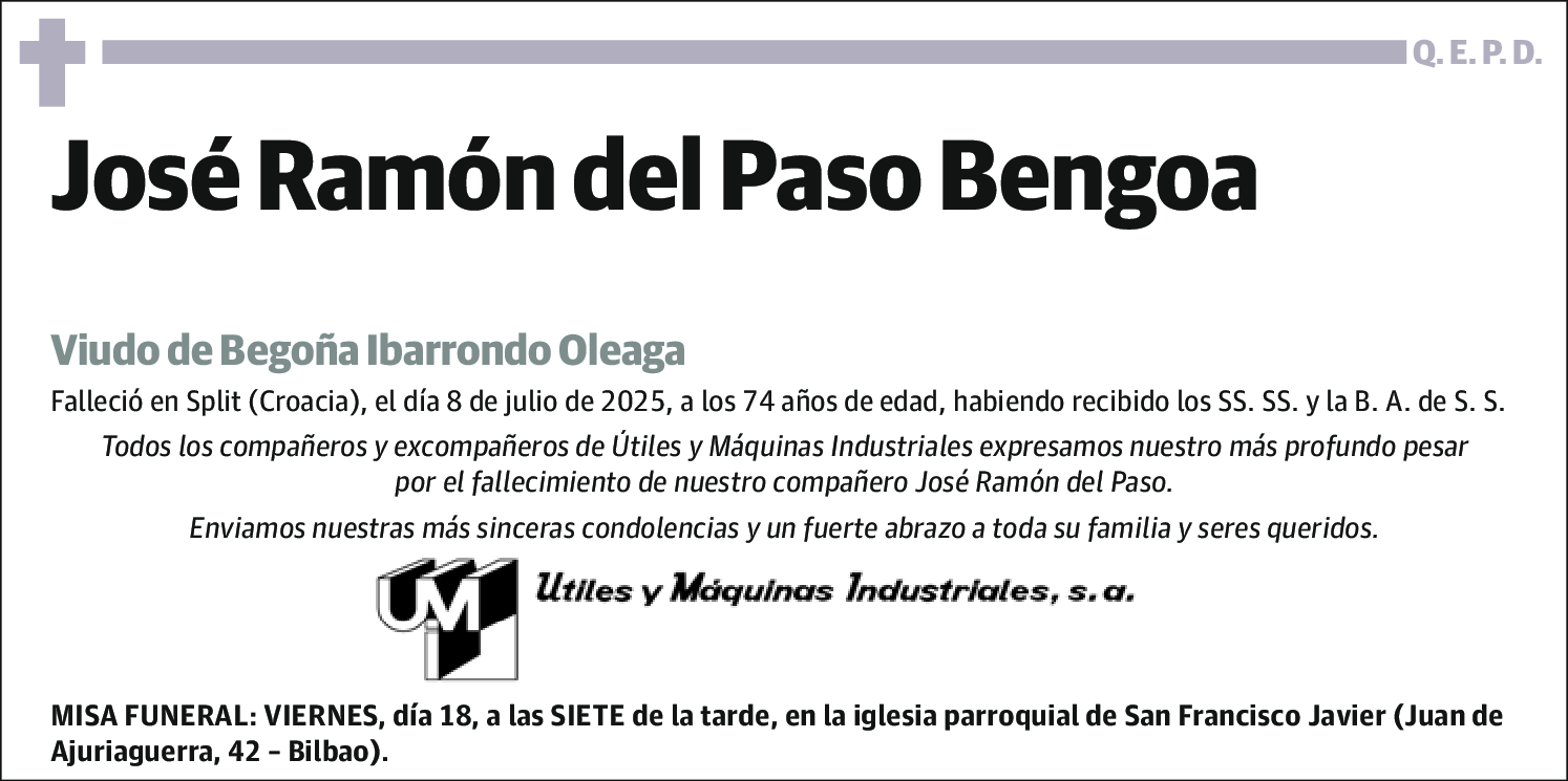 José Ramón del Paso Bengoa