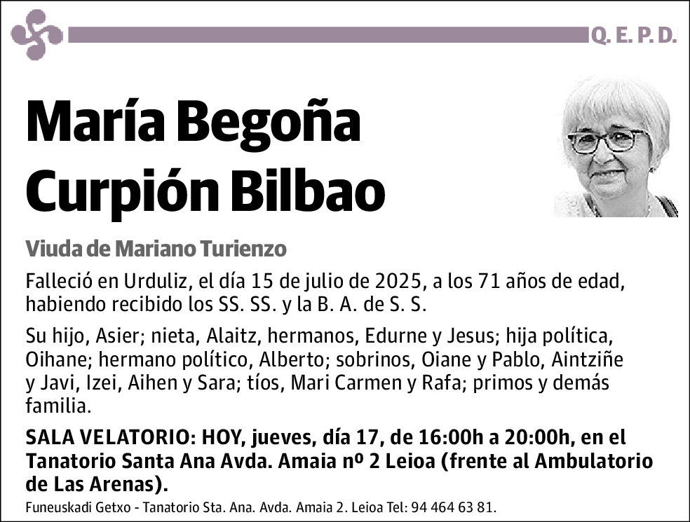 María Begoña Curpión Bilbao