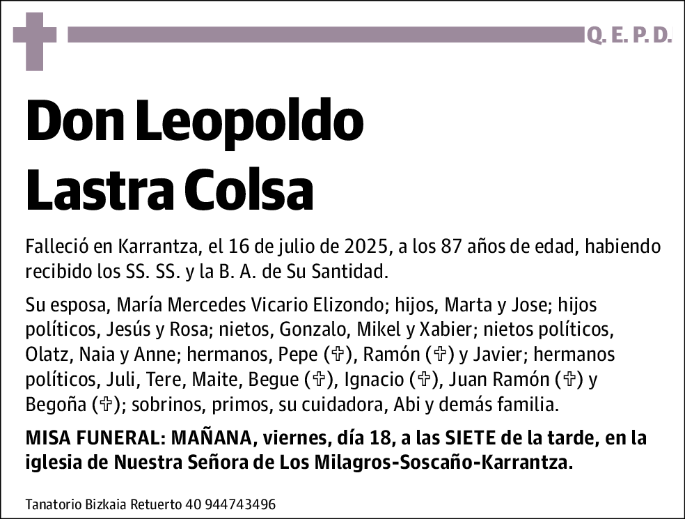 Leopoldo Lastra Colsa