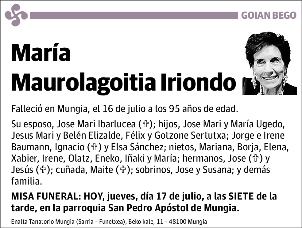 María Maurolagoitia Iriondo