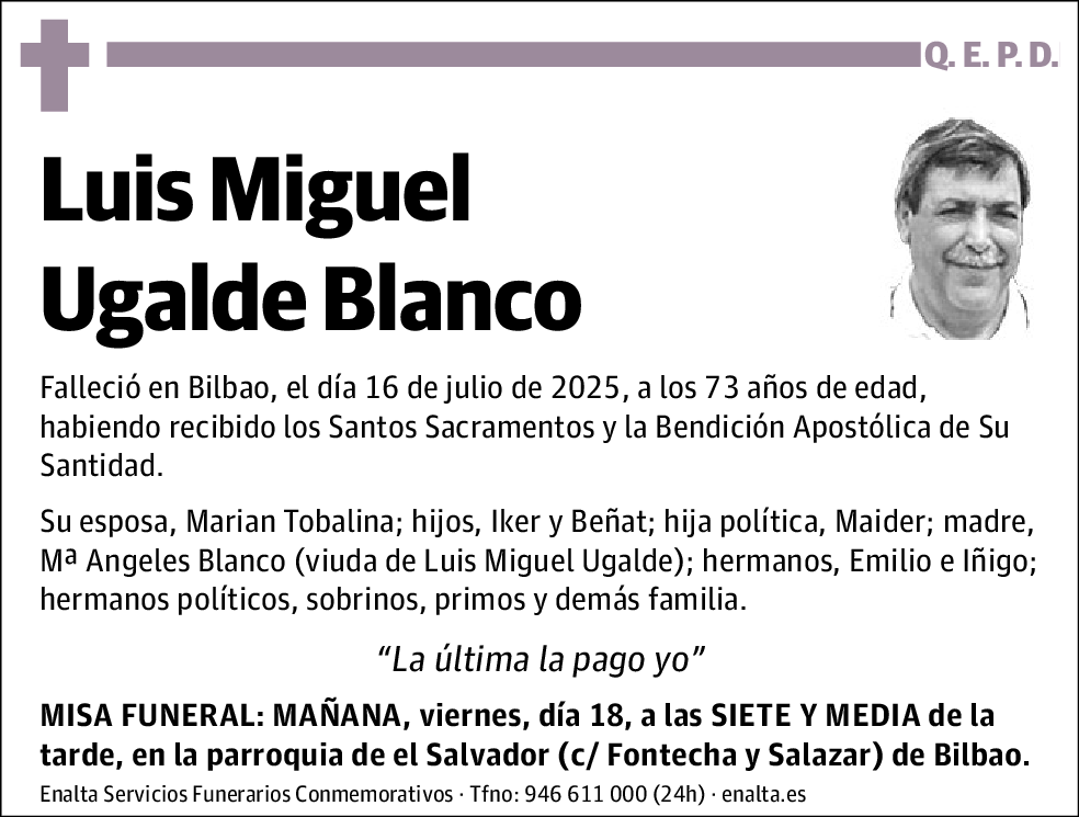 Luis Miguel Ugalde Blanco