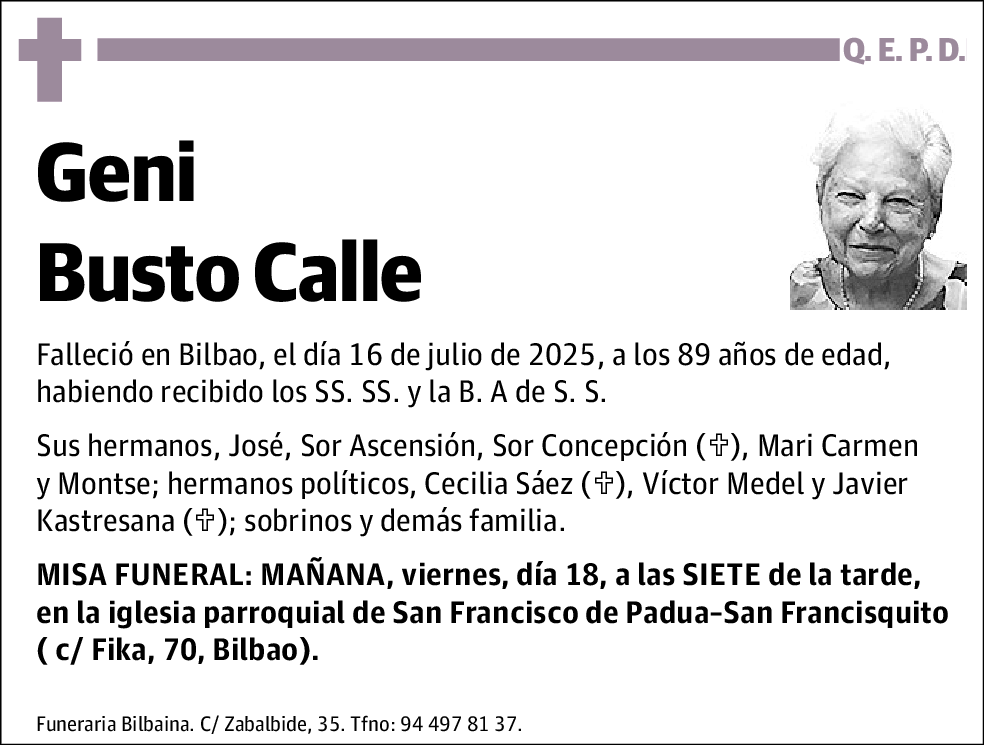 Geni Busto Calle