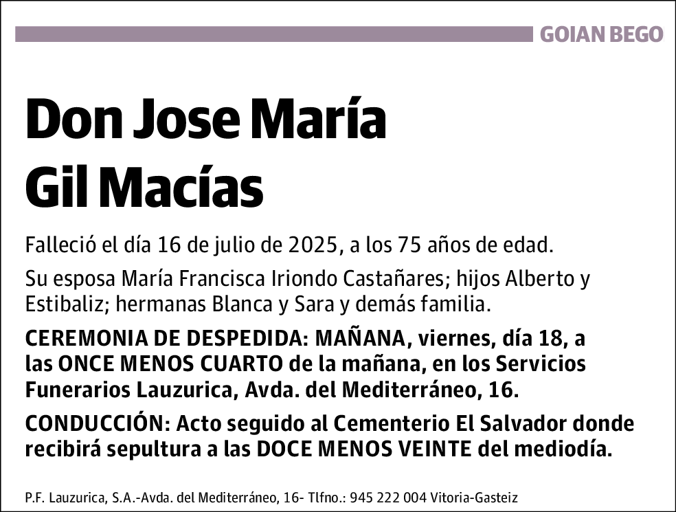 Jose María Gil Macías