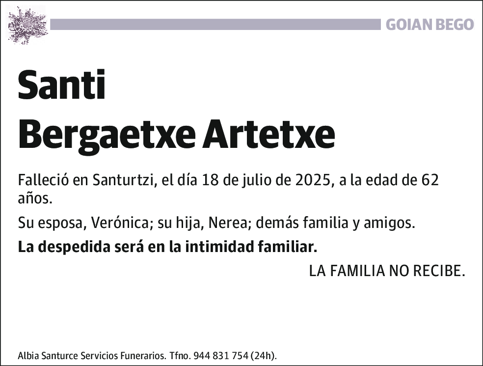Santi Bergaetxe Artetxe