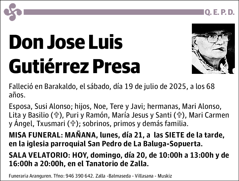 Jose Luis Gutiérrez Presa