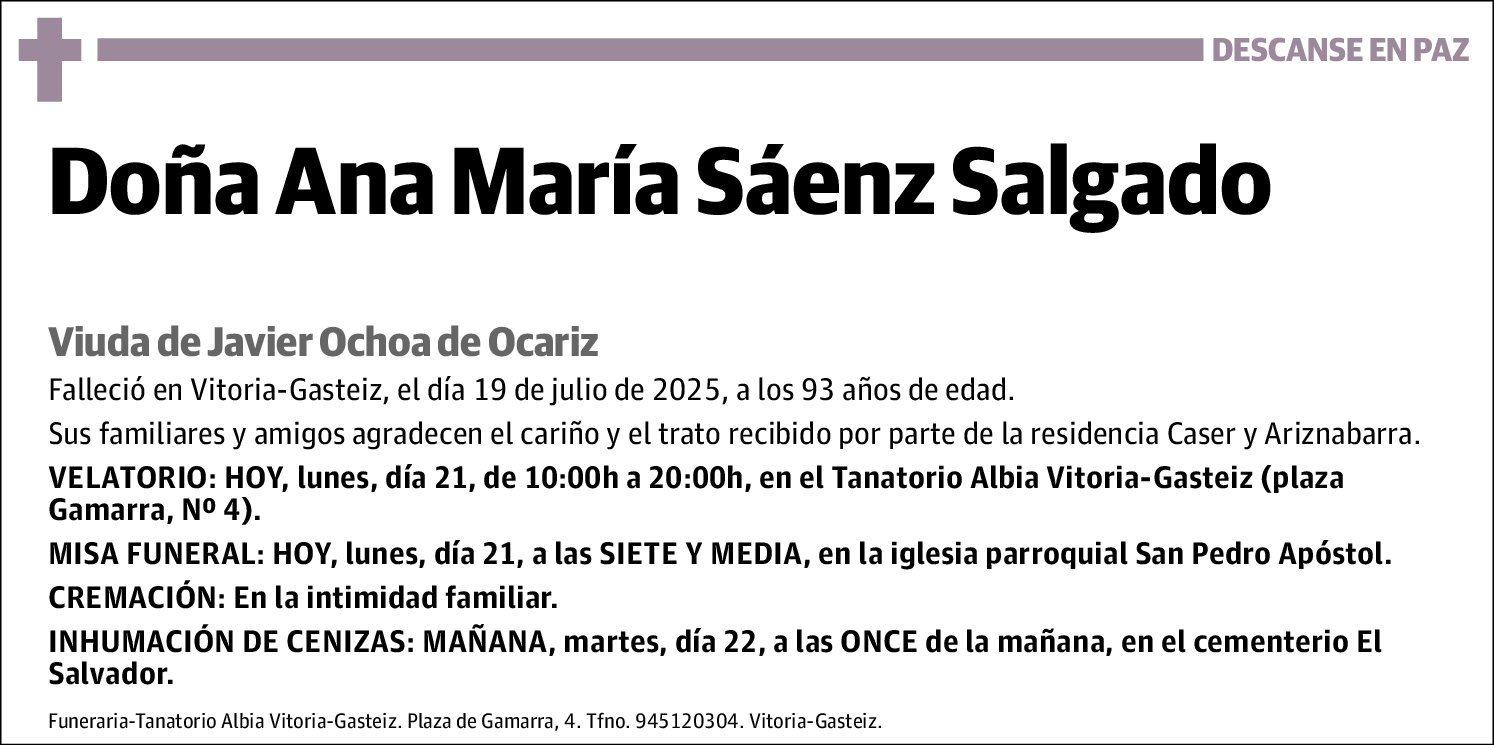 Ana María Sáenz Salgado