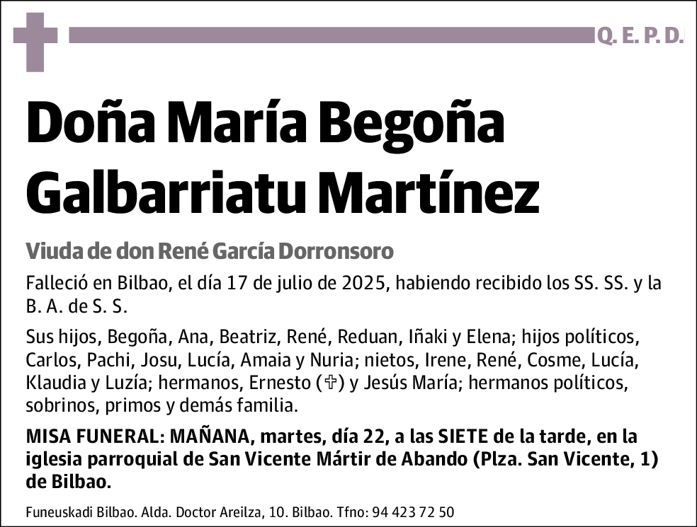 María Begoña Galbarriatu Martínez