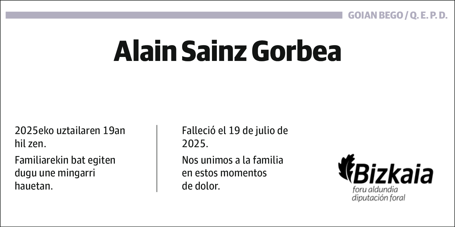Alain Sainz Gorbea