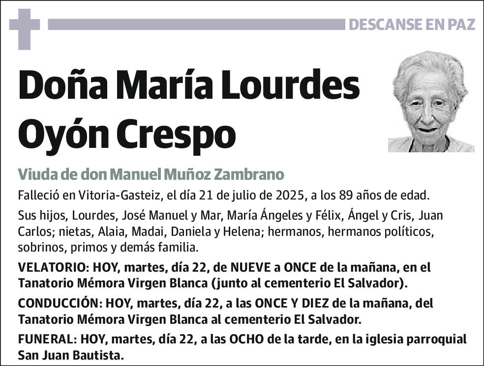 María Lourdes Oyón Crespo