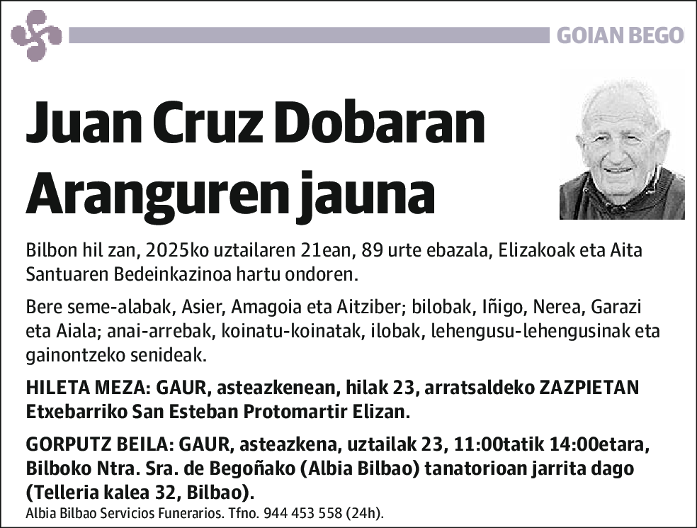 Juan Cruz Dobaran Aranguren