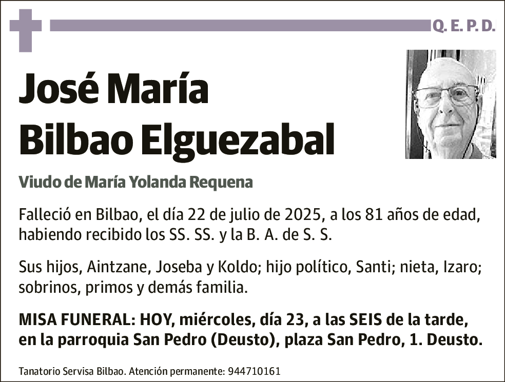 José María Bilbao Elguezabal