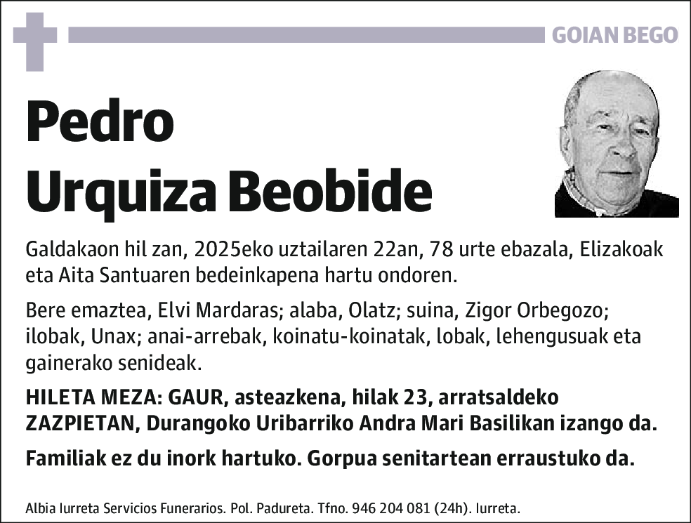 Pedro Urquiza Beobide