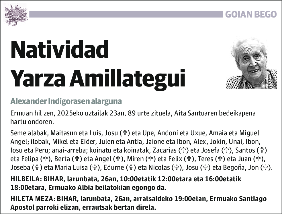 Natividad Yarza Amillategui