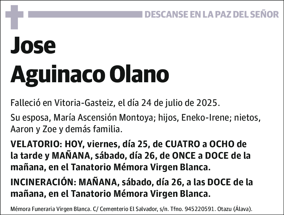 Jose Aguinaco Olano