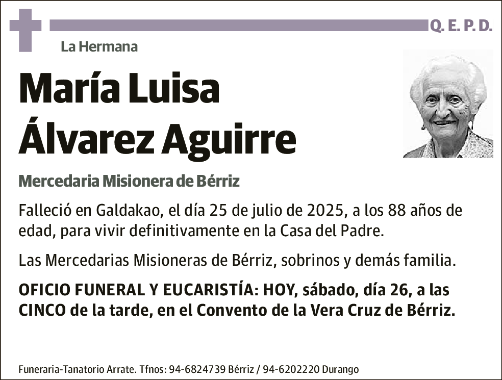 María Luisa Álvarez Aguirre