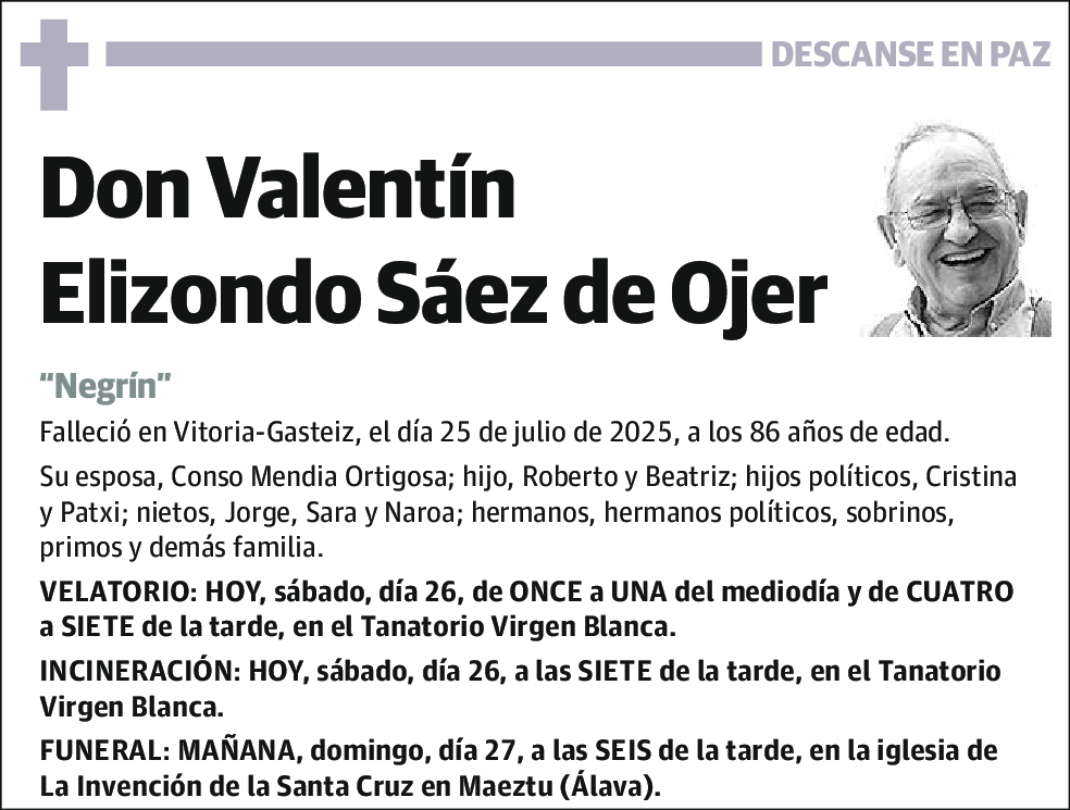 Valentín Elizondo Saez de Ojer