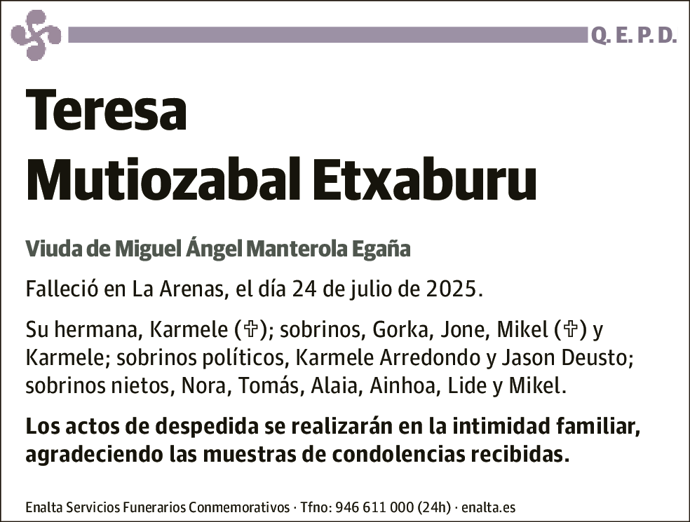 Teresa Mutiozabal Etxaburu