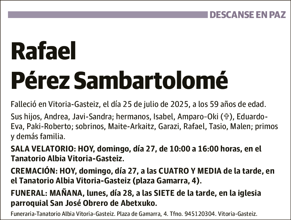 Rafael Pérez Sambartolomé