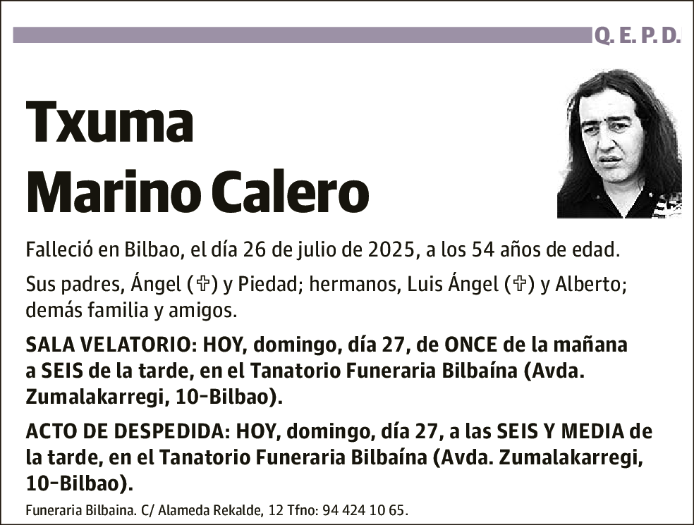 Txuma Marino Calero