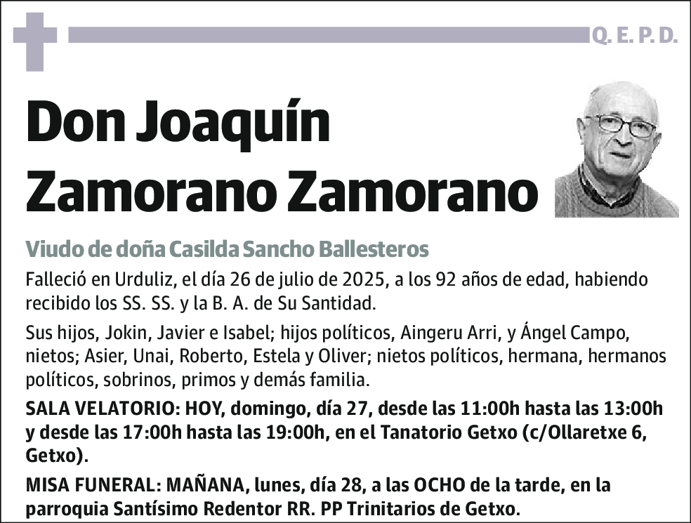 Joaquín Zamorano Zamorano