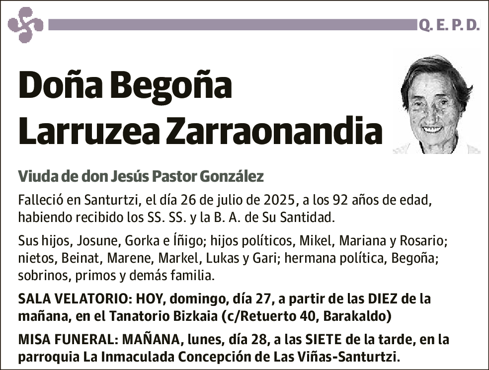 Begoña Larruzea Zarraonandia