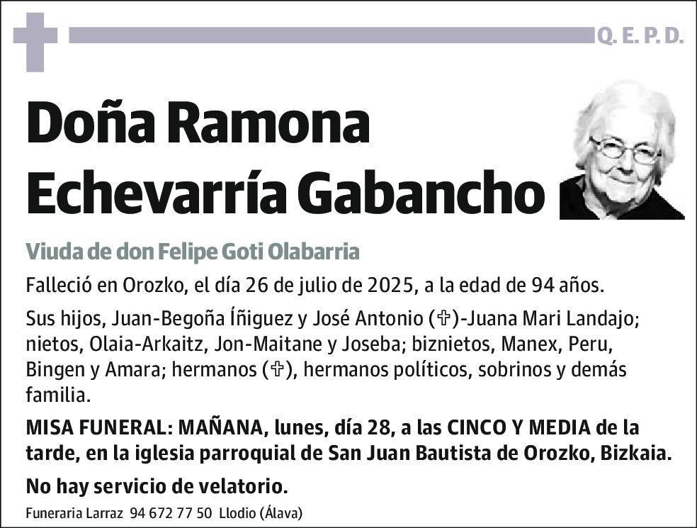 Ramona Echevarría Gabancho