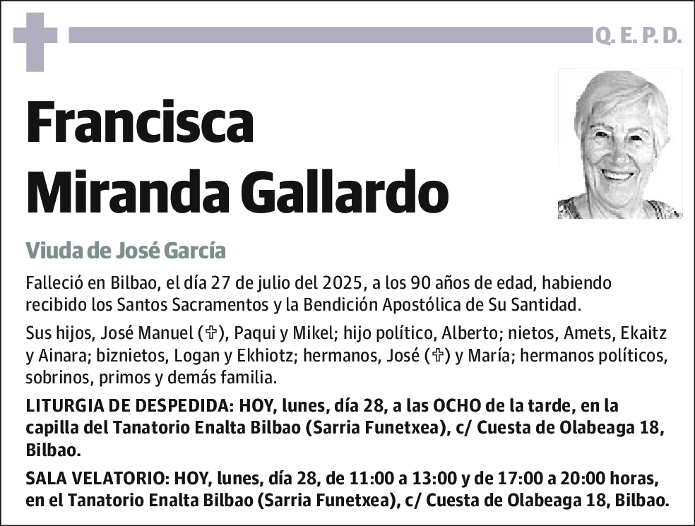 Francisca Miranda Gallardo