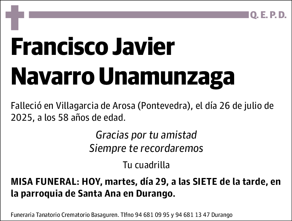 Francisco Javier Navarro Unamungaza