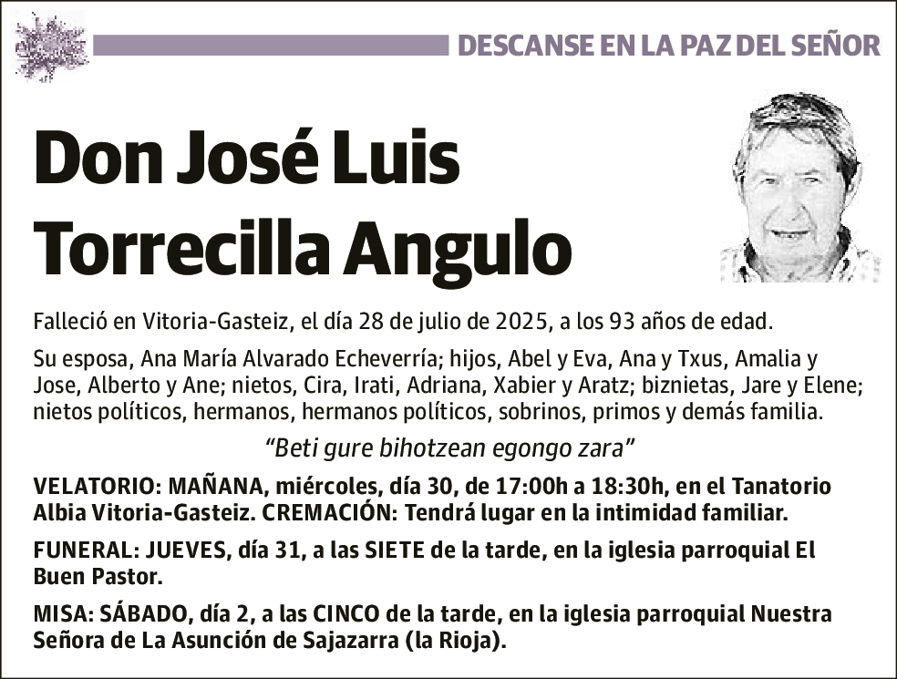 Don José Luis Torrecilla Angulo