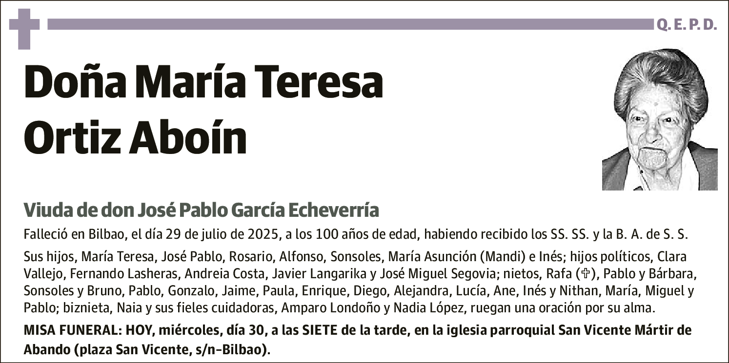 María Teresa Ortiz Aboín