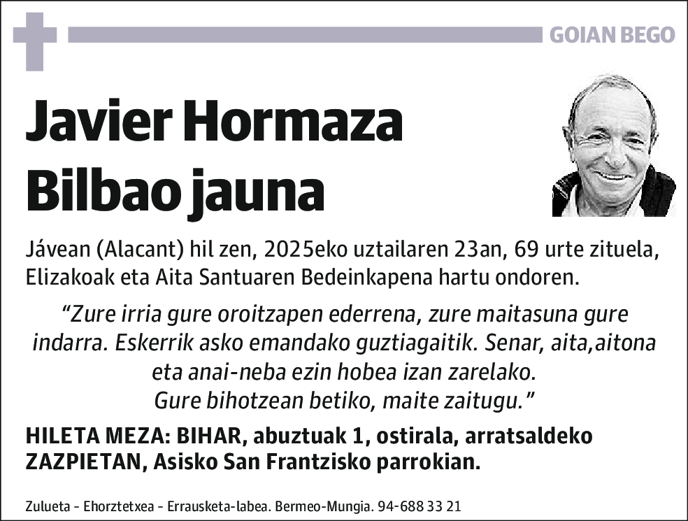 Javier Hormaza Bilbao