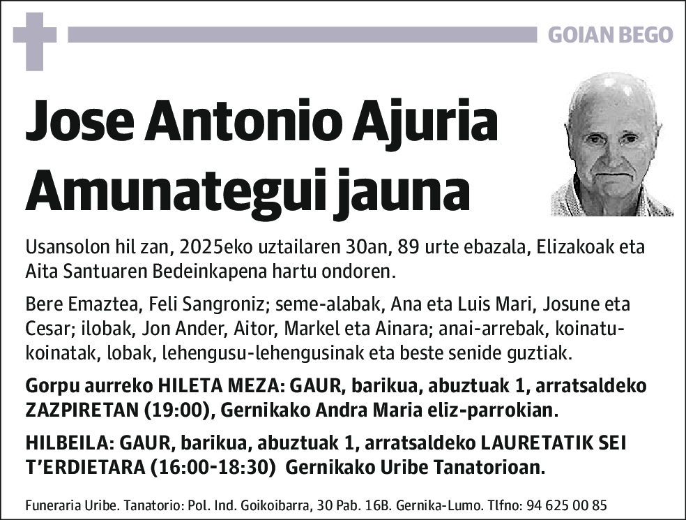 Jose Antono Ajuria Amunategui
